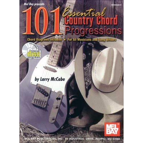  Mccabe Larry - 101 Essential Country Chord Progressions + Cd - Guitar