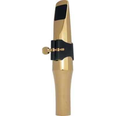 GOLD PLATED METAL BARITONE SAX MOUTHPIECE - BALANCE OPENING 29