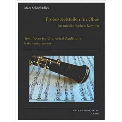 SCHAEFERDIEK MARC - PROBESPIELSTELLEN FUR OBOE