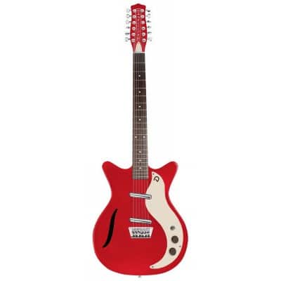 VINTAGE 12STR GUITAR RED METALLIC