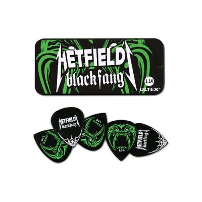 JIM DUNLOP PH112T114 BOITE EN METAL DE 6 MOTIF METALLICA JAMES HETFIELD  ULTEX 1.14