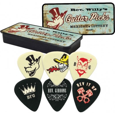 RWT03H BOITE EN METAL DE 6 MOTIF REVEREND WILLY'S MEXICAN LOTTERY DUR