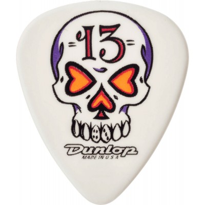 JIM DUNLOP BLACKLINE ORIGINAL ALAN FORBES, SACHET DE 36, SKULL, WHITE, 0.60 MM