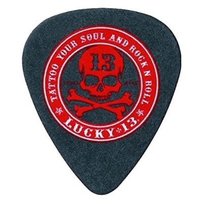 JIM DUNLOP LUCKY 13 SERIES II, SACHET DE 36 #12 ROCK N ROLL, BLACK, 1.00 MM