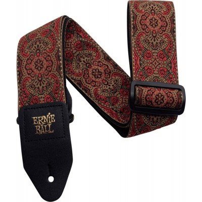 ERNIE BALL SANGLE JACQUARD CRIMSON PAISLEY