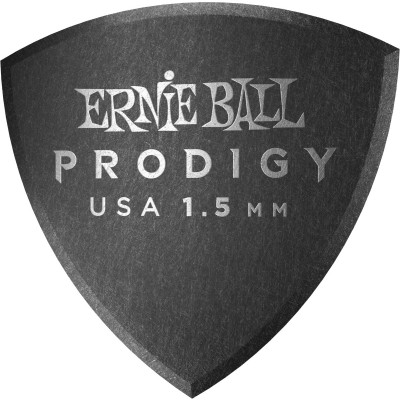 ERNIE BALL PRODIGY SACHET DE 6 NOIR BOUCLIER LARGE 1,5MM