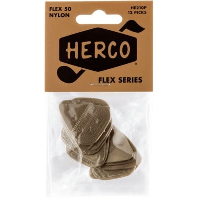 HERCO SACHET DE 12 MEDIATORS NYLON MEDIUM