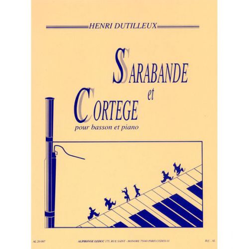LEDUC DUTILLEUX H. - SARABANDE ET CORTEGE - BASSON ET PIANO
