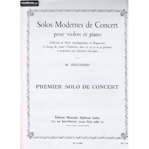 HAUCHARD MAURICE - PREMIER SOLO DE CONCERT