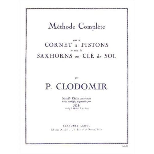  Clodomir P. - Methode Complete Vol.1 Pour Le Cornet A Pistons Ou Tout Saxhorn Clé De Sol 