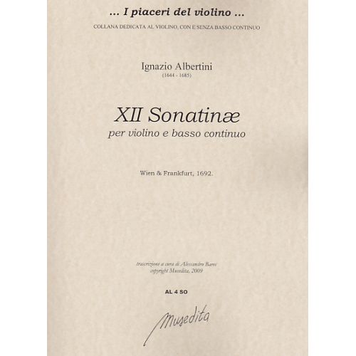  Albertini I. - Xii Sonatinae - Violon Et Bc