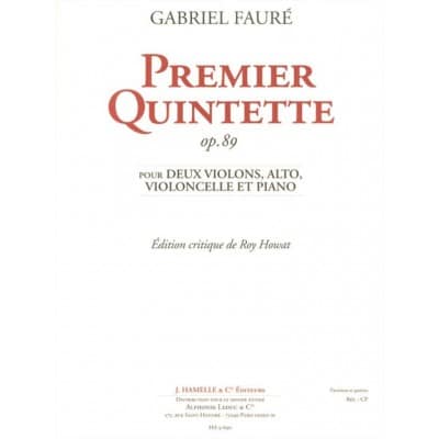 FAURE GABRIEL - QUINTETTE N°1 OP.89 - CONDUCTEUR & PARTIES