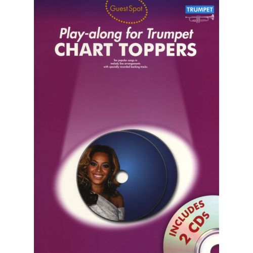 WISE PUBLICATIONS PLAYALONG FOR TRUMPET CHART TOPPERS - TRUMPET