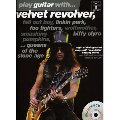 PLAY GUITAR WITH VELVET REVOLVER LINKIN PARK, SMASHING...- GUITAR TAB + CD