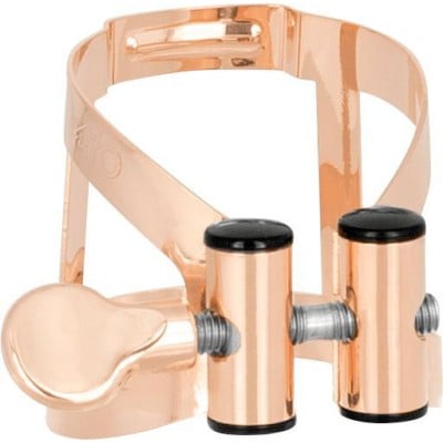 VANDOREN LIGATURE M/O OR ROSE CLARINETTE BASSE + COUVRE-BEC PLASTIQUE