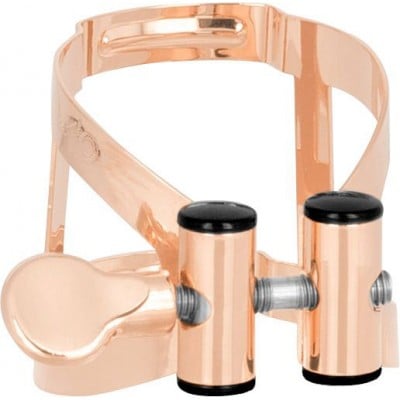 ROSE GOLD PLATED M/O LIGATURE - SOPRANO SAX + PLASTIC MOUTHPIECE COVER