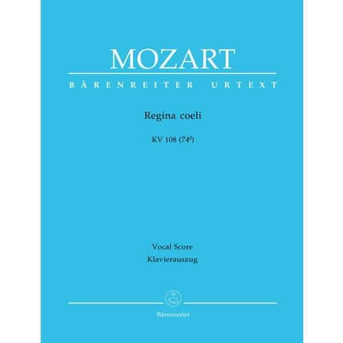  Mozart W.a. - Regina Coeli Kv 108 (74d) - Reduction Chant, Piano