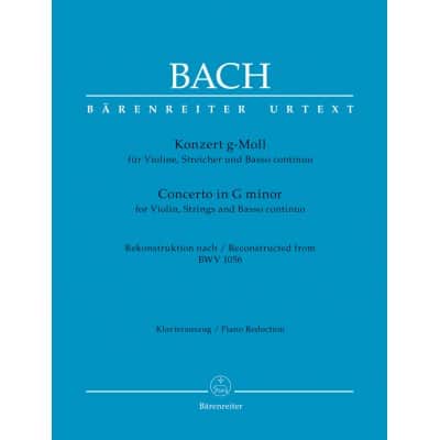 Bach J.s. - Concerto In G Minor Bwv 1056 - Violon and Piano
