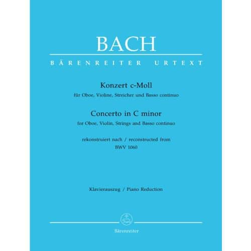  Bach J.s - Concerto En Do Mineur Bwv 1060 Pour Hautbois, Violon, Cordes Et Basse Continue - Hautbois