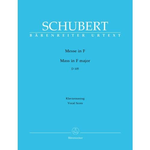  Schubert F. - Messe En Fa Majeur D 105 - Chant, Piano
