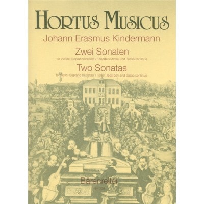 KINDERMANN JOHANN ERASMUS - 2 SONATES - VIOLON and BASSE CONTINUE