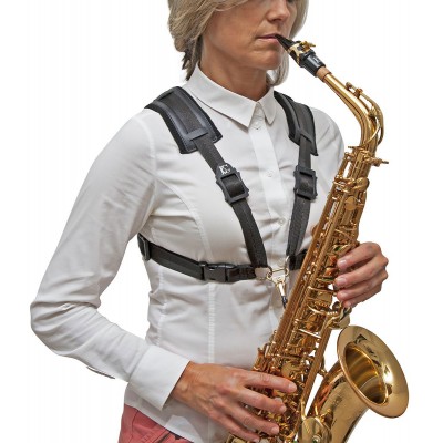 BG FRANCE HARNAIS CONFORT SAX - MOUSQUETON METAL - FEMME (L)