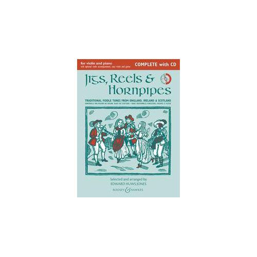 BOOSEY and HAWKES HUWS JONES EDWARD - JIGS, REELS and HORNPIPES (NEW EDITION) - VIOLIN AND PIANO, GUITAR AD LIB.