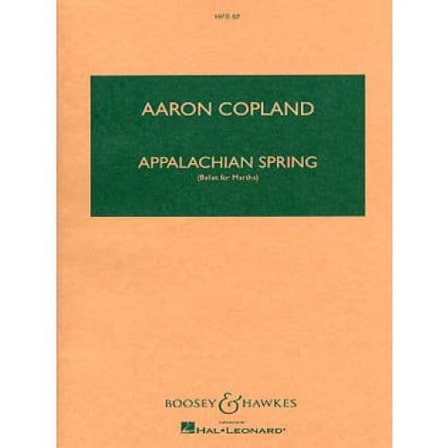 BOOSEY & HAWKES COPLAND AARON - APPALACHIAN SPRING (BALLET FOR MARTHA) - ORCHESTRE - CONDUCTEUR POCHE