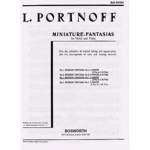  Portnoff L. - Fantaisie Russe N°3