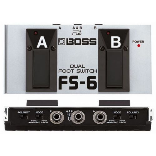 BOSS FS6 DUAL FOOTSWITCH LATCH OR UNLATCH CONFIGURABLE FS6