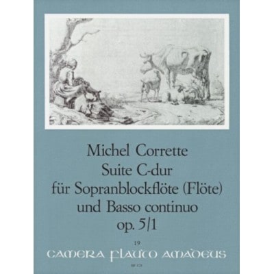 CORRETTE M. - SUITE C-DUR OP. 5/1 - FLB SOPRANO ET BC