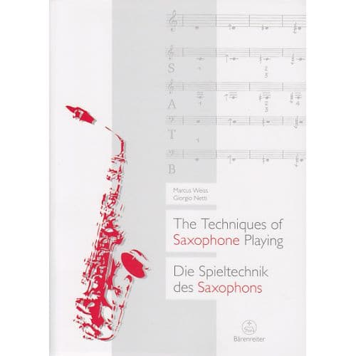 WEISS & NETTI - THE TECHNIQUES OF SAXOPHONE PLAYING - SEGUNDA MANO