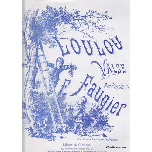 FAUGIER F. - LOULOU VALSE - PIANO 4 MAINS