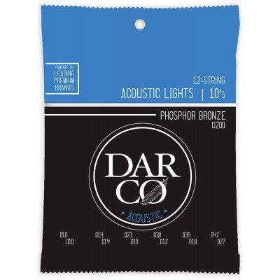 DARCO D200 PHOSPHOR BRONZE LIGHT 12C 10-47 