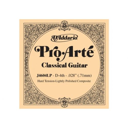 J4604LP PRO-ARTE COMPOSITE CLASSICAL GUITAR SINGLE STRING HARD TENSION FOURTH STRING