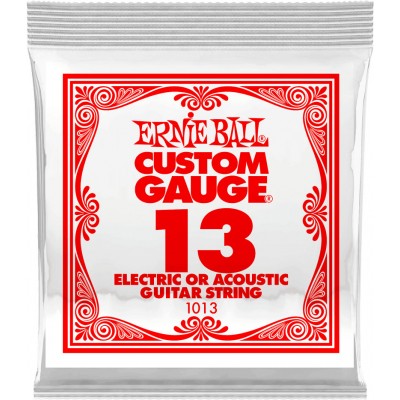 .013 PLAIN STEEL ELECTRIC OR ACOUSTIC GUITAR STINGS