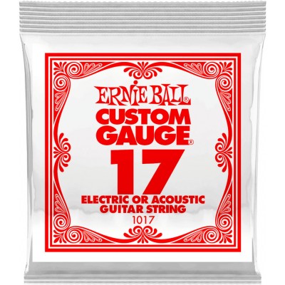 .017 PLAIN STEEL ELECTRIC OR ACOUSTIC GUITAR STINGS