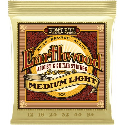 ERNIE BALL 2003 EARTHWOOD 80/20 BRONZE MEDIUM LIGHT 12-54