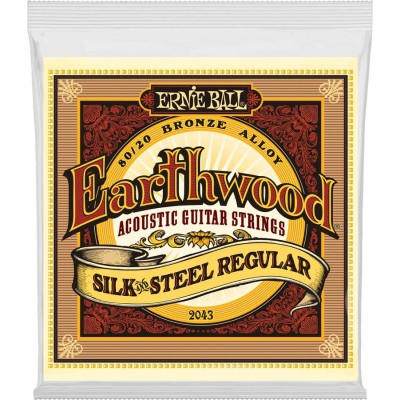 ERNIE BALL ACCESSORIES EARTHWOOD ACOUSTIC SILK STEEL REGULAR 13-56 2043