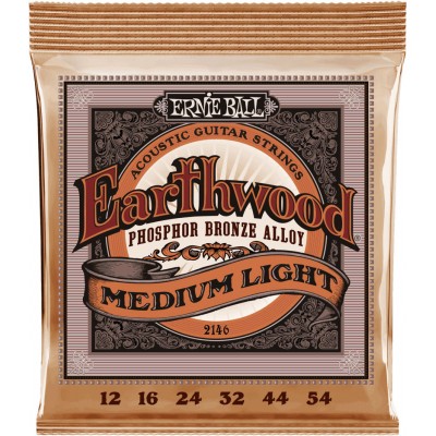 ERNIE BALL 2146 HEARTHWOOD PHOSPHOR BRONZE MEDIUM LIGHT 12-54