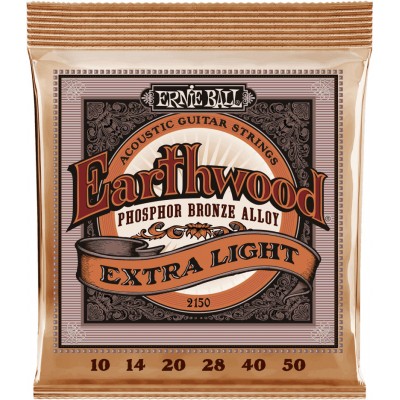 ERNIE BALL 2150 EARTHWOOD PHOSPHOR BRONZE EXTRA LIGHT 10-50