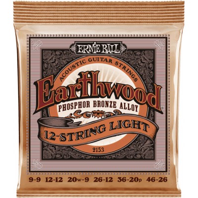 ERNIE BALL SLINKY ACOUSTIC 12 STRINGS 9-9 / 46-26 2153