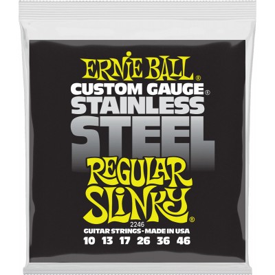 ERNIE BALL 2246 STAINLESS STEEL REGULAR SLINKY 10-46