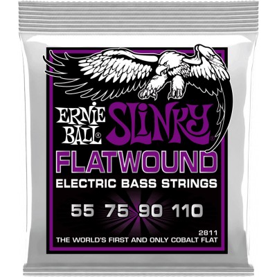 ERNIE BALL 2812 FLATWOUND POWER SLINKY 55-110