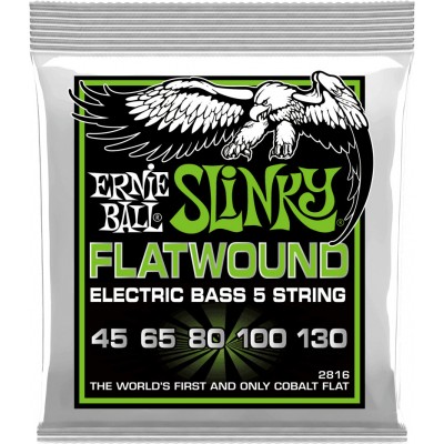 ERNIE BALL 2816 FLATWOUND REGULAR SLINKY 5C 45-130