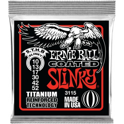 ERNIE BALL 3115 COATED SLINKY SKINNY TOP HEAVY BOTTOM 10-52