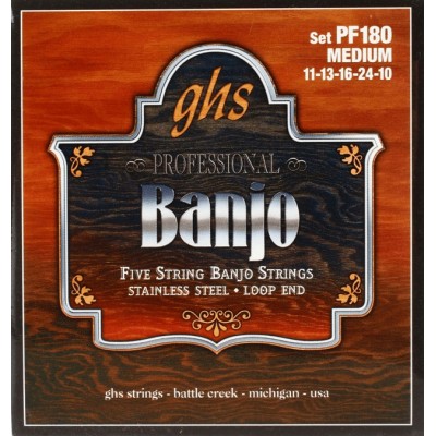 BANJO STAINLESS STEEL MEDIUM 11-13-16-24-10