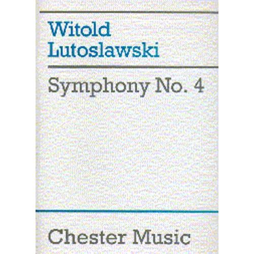 WITOLD LUTOSLAWSKI - SYMPHONY NO. 4 - SCORE - ORCHESTRA