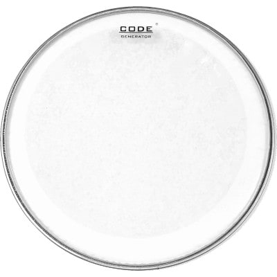 CODE DRUM HEAD GENERATOR TRANSPARENTE 13"