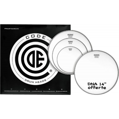 CODE DRUM HEAD TOM PACK DNA SABLEE FUSION + CC 14" DNA SABLEE